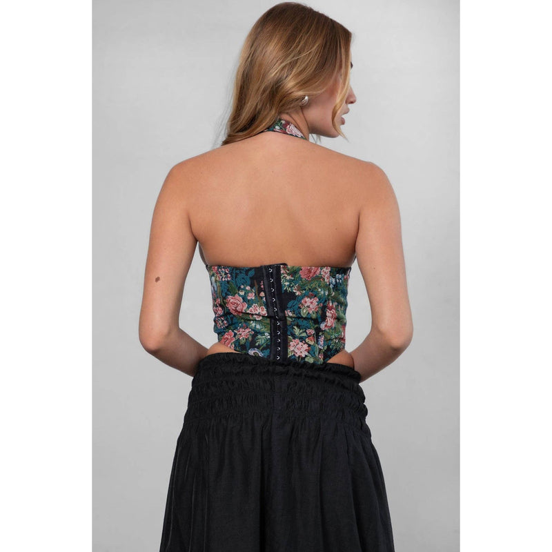 Floral Printed Halter Cami Top