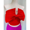 Red Bow Cropped Top