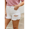 RISEN Lily High Waisted Distressed Shorts