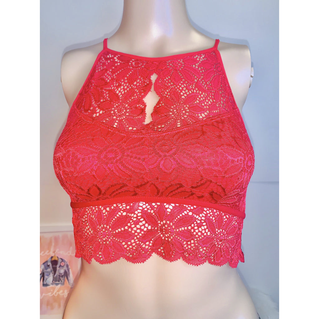 Red Laced Bralette