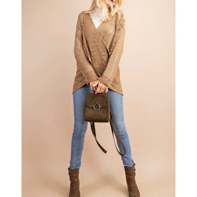Chloe Knit Sweater (Taupe)